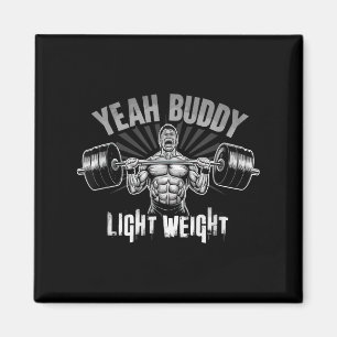 Aimant Ouais mec léger musculation gym drôle wei