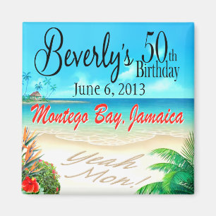 Aimant OUAIS MON ! Jamaican Beach Party Favoriser