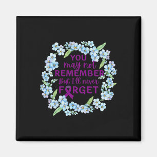 Aimant Oubliez-moi pas Flower Wreath Heimer's Awareness