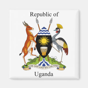 Aimant Ouganda - Armoiries - Actuel
