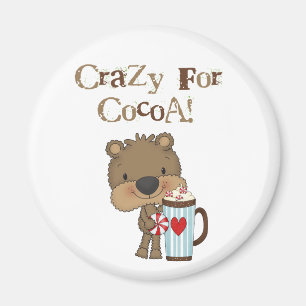Aimant Ours de garçon fou pour des vacances de cacao