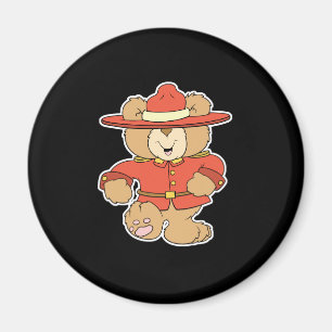 Aimant Ours de la Gendarmerie canadienne
