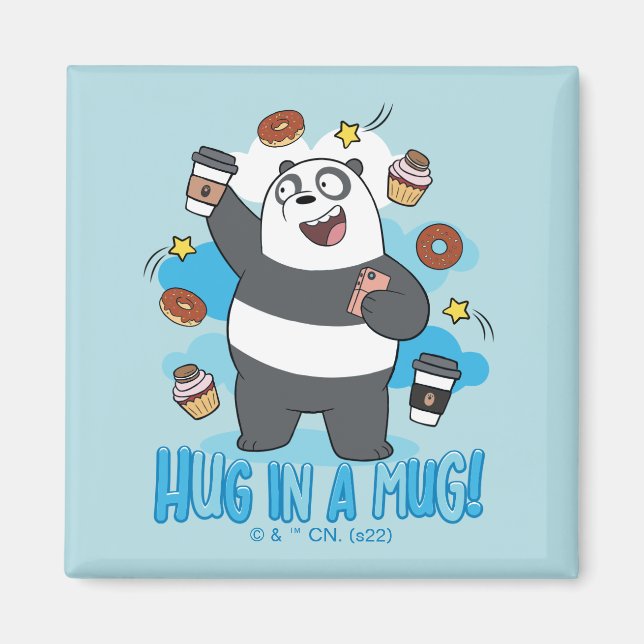 Aimant Ours de Panda - Enferré dans une Mug ! (Devant)