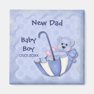 Aimant Ours de parapluie - personnaliser - garçon