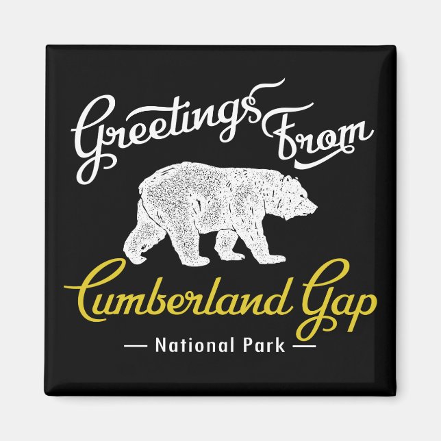 Aimant Ours du parc national Cumberland Gap (Devant)