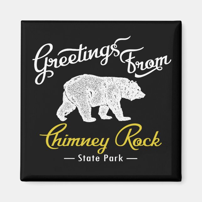 Aimant Ours du parc national de Chimney Rock (Devant)