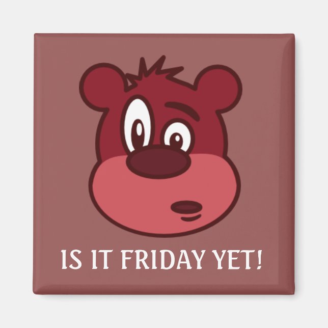 Aimant Ours en peluche magnétique (Devant)