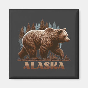 Aimant Ours grizzli de l'Alaska