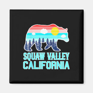 Aimant Ours grizzly olympic valley californie vintage