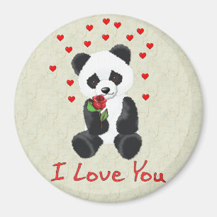Aimant Ours panda Valentine
