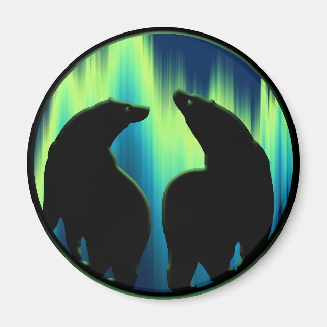 Aimant Ours Polaire Frigo Magent Faune Art Cuisine Cadeau (Devant)