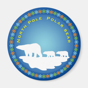 Aimant Ours polaire sur glace