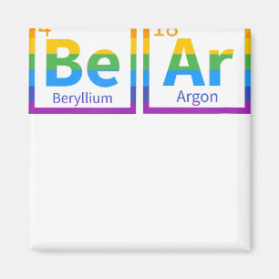 Aimant Ours Tableau Périodique Ours Gay Ours LGBT Pride A