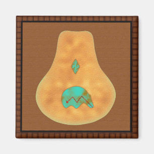 Aimant Ours Zuni Turquoise d'Amérique