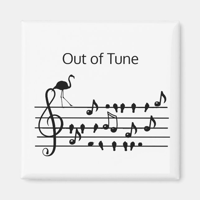 Aimant Out of Tune Flamingo (Devant)