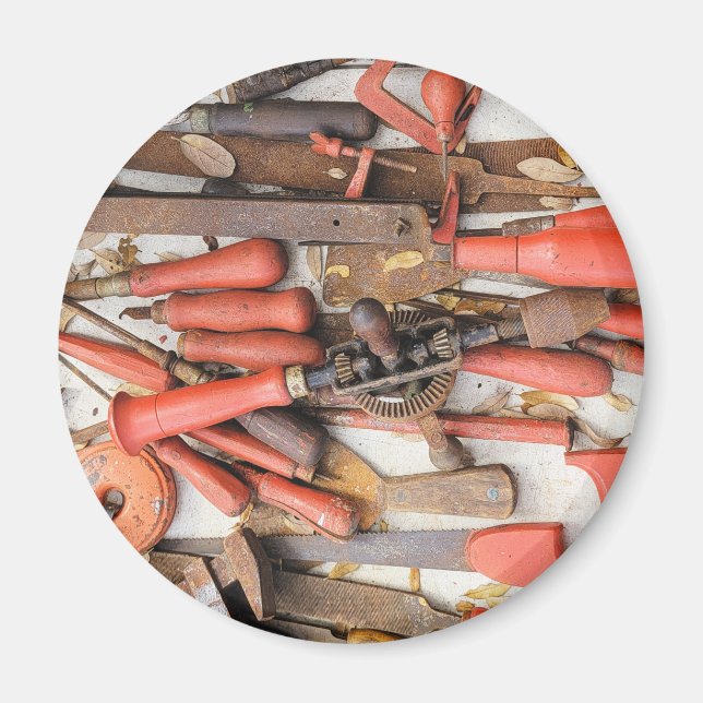 Aimant Outils Outil Russe antique Red Man (Devant)