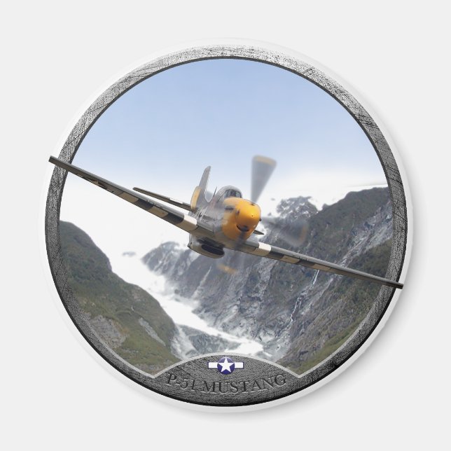 Aimant P-51 Mustang (Devant)