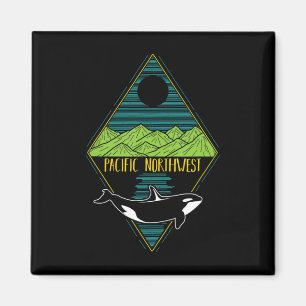 Aimant Pacifique Nord-Ouest Orca Whaler Tree Mountain Oce