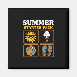 Aimant Pack de démarrage d'été Sun Flip Flops Ll et glace