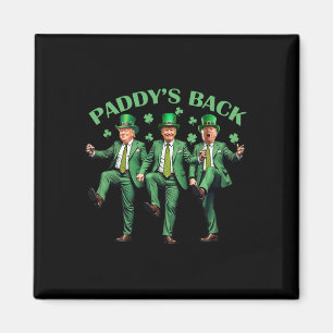 Aimant Paddy's Back Jour de la Saint Patrick Danser Trump