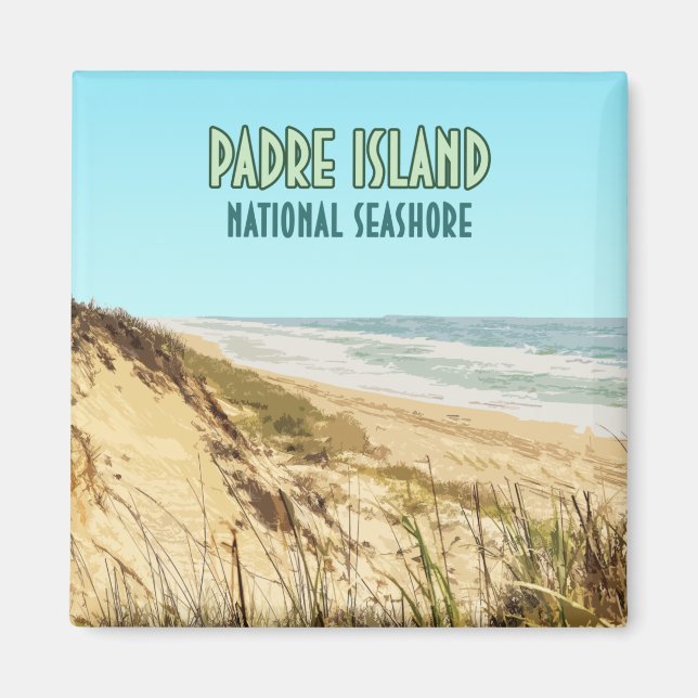 Aimant Padre Island National Seashore Texas (Devant)