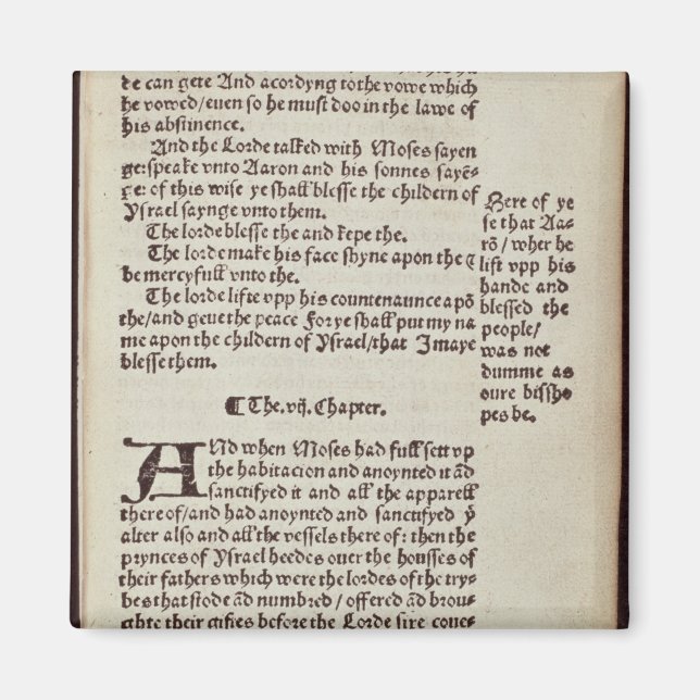 Aimant Page de texte Ancien Testament (Devant)