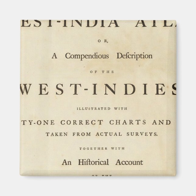 Aimant Page de titre Atlas de l'Inde occidentale (Devant)