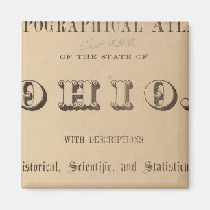 Aimant Page de titre d'un Atlas topographique