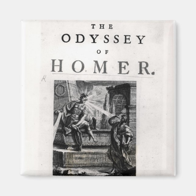 Aimant Page de titre 'L'Odyssée' par Homer (Devant)