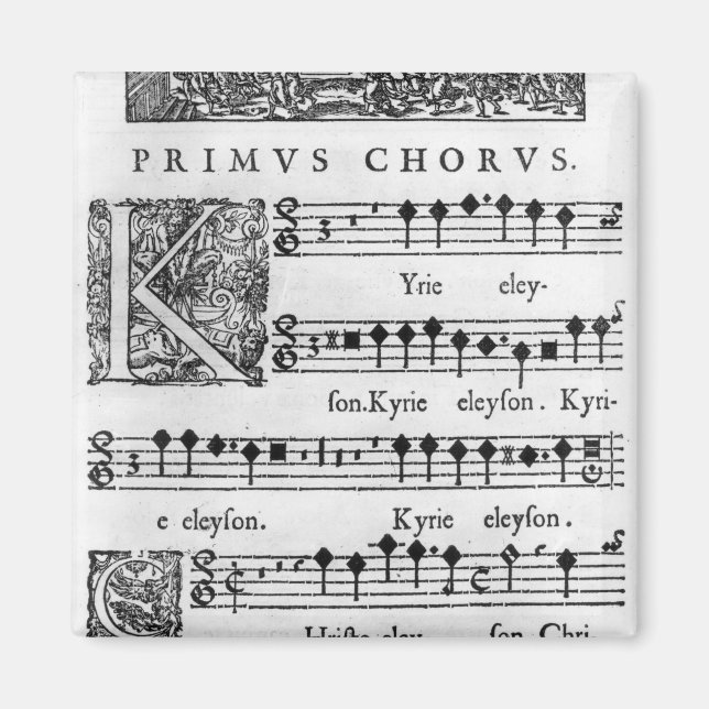Aimant Page d'ouverture de la messe pour le choeur double (Devant)