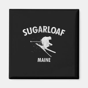 Aimant Pain de sucre Ski Ski Maine Cadeau Tee