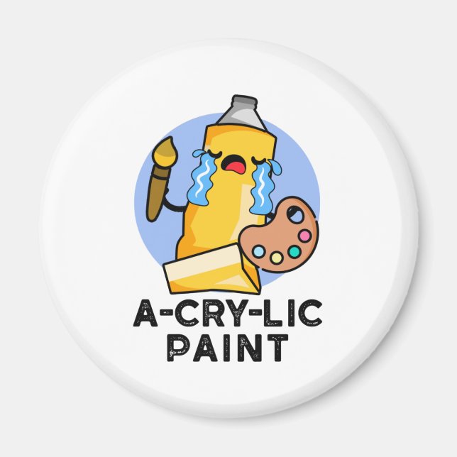 Aimant Paint amusant Artiste Pun (Devant)