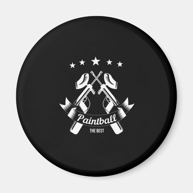 Aimant Paintball Le Meilleur Jeu Paintball Joueur Cadeau (Devant)