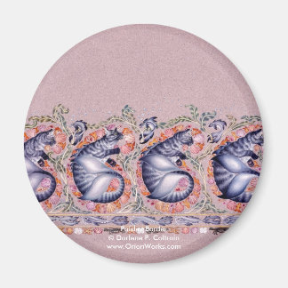 Aimant Paisley Border, Paisley Border Darlene P. Colt...