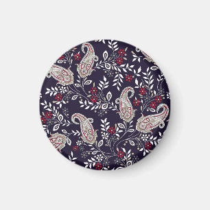 Aimant Paisley indien traditionnel, motif sans soudure.