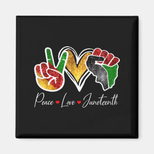 Aimant paix amour juneteenth fierté noire liberté 4 juill