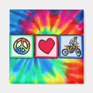 Aimant Paix, Amour, Motocross