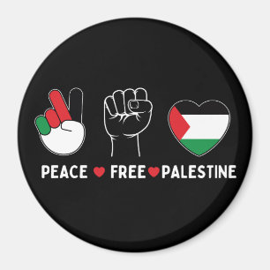 Aimant paix amour palestine -liberté pour les palestinien