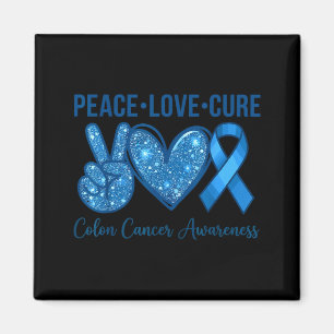 Aimant Paix amour sensibilisation au cancer colorectal so