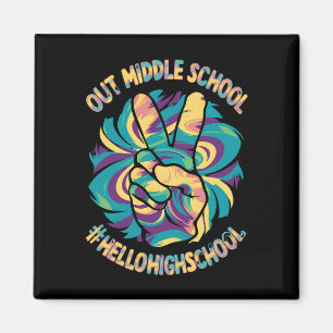 Aimant Paix dehors Milieu Bonjour Lycée Tie Dye 