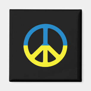 Aimant Paix en Ukraine. Soutenez l'Ukraine. Soutien pour