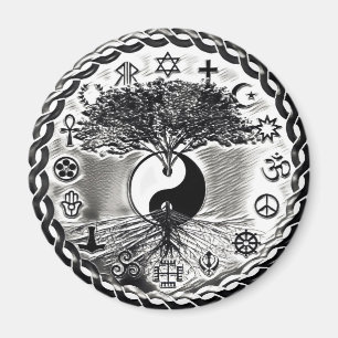 Aimant Paix mondiale Yin Yang