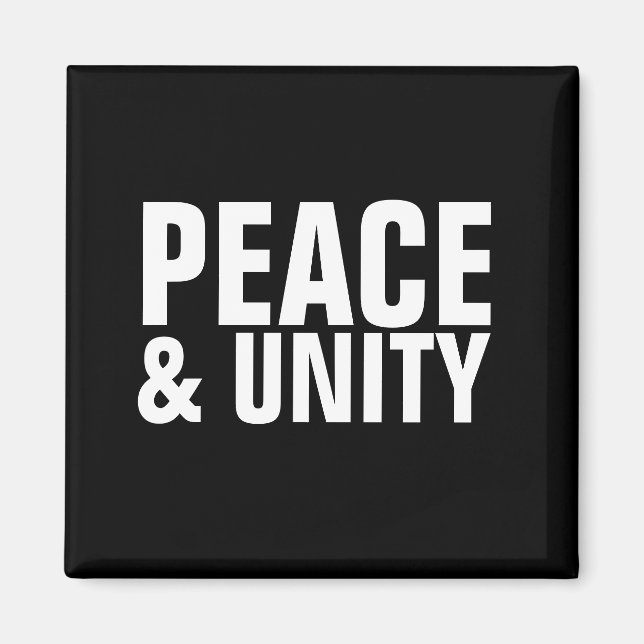 Aimant PAIX & UNITÉ (Devant)