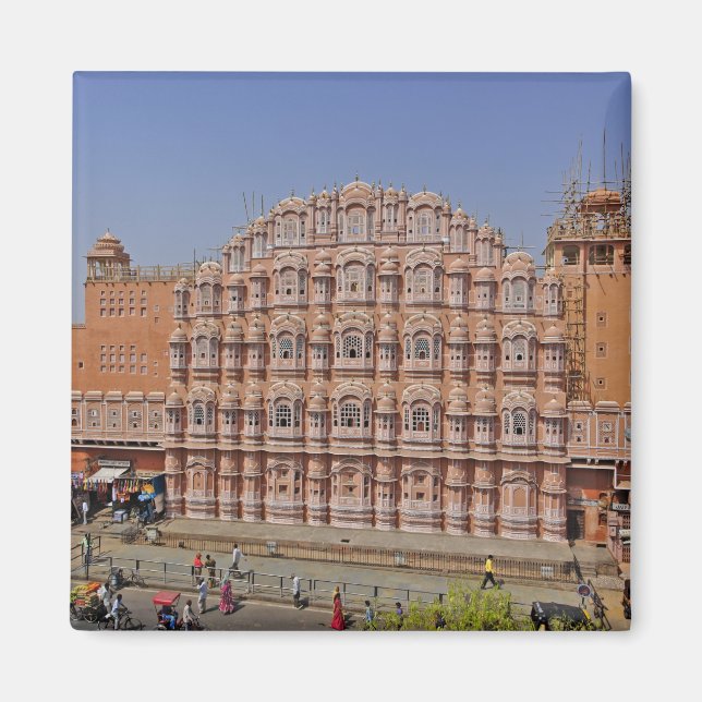 Aimant Palais des Vents (Hawa Mahal), Jaipur, Inde, (Devant)