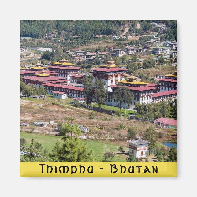 Aimant Palais du roi à Thimphu - Bhoutan (Devant)