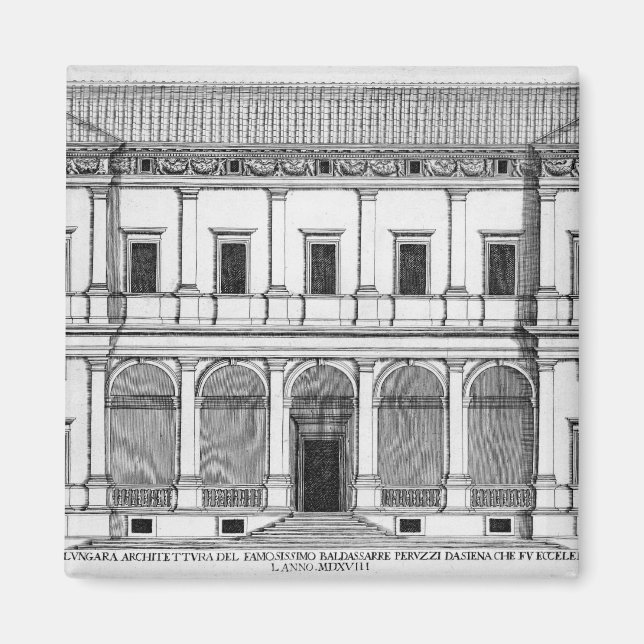 Aimant Palazzo Chigi sur la Lungara, Rome, de 'Palazzi (Devant)