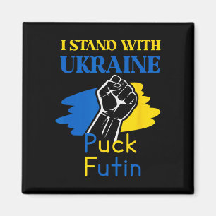 Aimant Palet Futin Je suis avec l'Ukraine