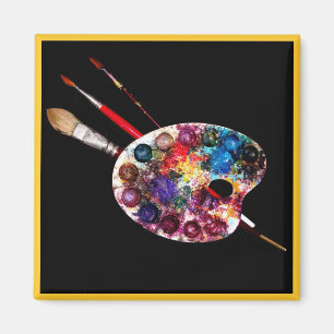 Aimant PALETTE DE COULEUR, Artiste-peintre