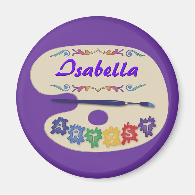 Aimant Palette de l'artiste (Devant)