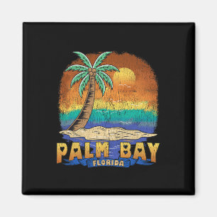 Aimant Palm Bay Floride Vintage Souvenir dénudé